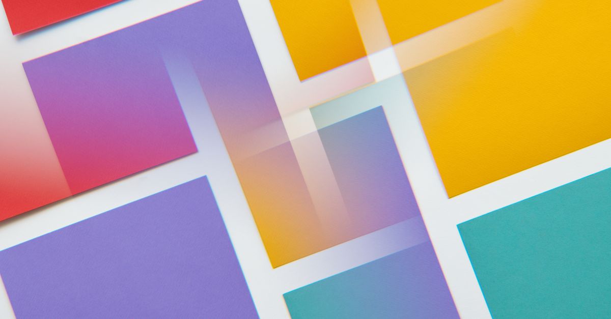 Dynamic abstract composition of colorful overlapping rectangles with a modern design.